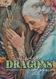 an older woman holding a dragon in her hands