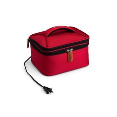 HOTLOGIC Portable Personal Expandable Mini Oven XP - Red This lunch bag and portable oven/food warmer combo is ideal for preparing and transporting meals for lunch at the office, while traveling, or at parties and potlucks. The bag unzips and expands into a handy tote for carrying non-perishable food items and accessories and the heating element brings your food to the ideal temperature, holding it there until you’re ready. It evenly cooks or reheats fresh or frozen meats and vegetables—even lef Meals For Lunch, Cold Cut Sandwich, Oven Food, Portable Oven, Non Perishable Foods, Food Carrier, Cold Lunches, Mini Oven, Portable Food