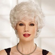 Category:Synthetic Wig; Gender:Women's; Wig Type:Natural Wigs; Occasion:Birthday,Daily,Vacation,Party / Evening,Daily Wear; Age Group:Adults; Color Shade:White; Hair Material:Synthetic Hair; Cap Construction:Machine Made; Texture:Curly; Length:Short; Features:Fluffy,Comfortable,Fashion,Easy to Carry,Soft; Heat Resistant:Yes; Listing Date:04/26/2022; Cap Circumference:; Front to Back:; Nape of Neck:; Side to Side Across Forehead:; Side to Side Over Top:; Temple to Temple Across Back:; Hairstyle:W Old Lady Cotton Ball Wig, Old Person Wig, Old Woman Wig, Oprah Wigs, Christa Wig, Reese Witherspoon Hair, Short Wavy Wig, Sewing Slippers, Silver Wigs