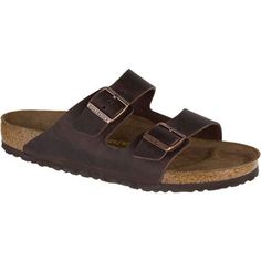 Birkenstock Arizona Leather Sandal - Men's Rugged Brown Sandals With Textured Footbed, Outdoor Leather Footbed Sandals, Comfortable Leather Footbed Sandals For Outdoor, Comfortable Sandals With Leather Footbed For Outdoor, Leather Sandals With Cork-bed Midsoles For Outdoor Activities, Brown Sandals With Leather Footbed For Outdoor, Brown Leather Footbed Sandals For Outdoor Activities, Brown Round Toe Footbed Sandals For Outdoor, Brown Slides With Rubber Sole For Outdoor