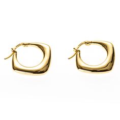 Spice up your style with these chunky golden vermeil hoops! Cute enough to rock every day, but with enough glamour to make any outfit stand out - it's a win-win! Make a statement with this timeless look. 18k Gold Vermeil (gold-plated 925 sterling silver) 0.75" diameter Spice Up, Gold Vermeil, Spice Things Up, 18k Gold, Every Day, Gold Plate, Plating, 925 Sterling Silver, Sterling Silver