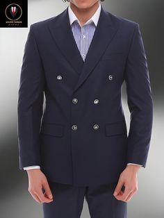 Men Suit Double Breasted coat Wedding Blue color 2 Piece Suits Men Groom Wear Suit Two Button Slim Fit Party Wear Suit For Men Engagement Suits Bespoke For Men Also Kindly Select The Size As per your Bare Chest Size And Waist. This Men Suits Blue 2 Piece suit for Men Is Perfect For every one Who Loves formal Suits. This Designer Suit will be Handcrafted Specially For You only after You Place an Order. Fabric- Terry Rayon Premium Dry Clean Recommended Includes- Coat Pants, Note - These Men Suit / Elegant Double-breasted Formal Suits, Semi-formal Tuxedo Suits With Button Closure, Elegant Formal Suit With Double Button Closure, Wedding Tuxedo Three-piece Suit With Double Button, Tuxedo Suits With Buttons, Double-breasted Tuxedo Style Blazer For Wedding, Elegant Business Suits With Double Button Closure, Wedding Tuxedo Suit With Double Button Closure, Wedding Tuxedo With Double Breasted Closure