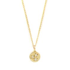 Lunetta — Claus Jewelry Gold Diamond Charm Necklace With Round Pendant, Tarnish Resistant Diamond Necklace With Round Pendant, Dainty Gold-plated Diamond Necklace With Round Pendant, Tarnish-resistant Diamond Necklace With Round Pendant, Tarnish-resistant Diamond Round Pendant Necklace, Dainty Gold Plated Diamond Necklace With Round Pendant, Yellow Gold Diamond Charm Necklaces, Dainty Diamond Charm Necklace With Round Pendant, Diamond Necklace With Delicate Chain And Round Pendant