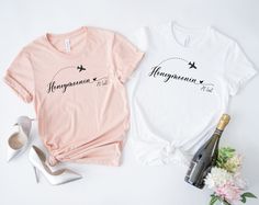 "\"Celebrate Love and Laughter with Our Bachelorette and Bride & Groom T-Shirts!\" Your journey to 'I Do' deserves to be celebrated with a touch of style and a dash of fun! Whether you're planning a bachelorette party, a bridal shower, or simply want to rock the bride and groom vibes, our collection of bachelorette-themed adult T-shirts and matching couple tees are here to make your moments memorable. Why Our T-Shirts are Perfect for You: 👰 Bachelorette Party Bliss: Dive into pre-wedding celebrations with our bachelorette-themed T-shirts that come in a range of chic and cheeky designs. These tees are designed for the bride tribe, offering comfort and style while ensuring you stand out on your special night. 🎉 Bride & Groom Perfection: For the soon-to-be Mr. and Mrs., our matching bride a Planning A Bachelorette Party, Honeymoon Shirts, Couple Tees, Matching Couple, Bride Tribe, Mr And Mrs, Couple Shirts, Fall Sweaters, Matching Couples