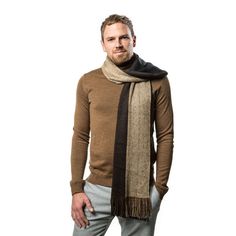 Men's King Striped Scarf encompasses a zest for life matched only through inherent bravery. Courageous and fierce, this collection summons your inner buccaneer to combat whatever the unexpected throws your way. Size: one size. Color: beige umber. Gender: male. Age Group: adult. Pattern: Solid. Material: Acrylic. Mens Winter Scarf, Mens Knitted Scarf, Winter Knit Scarf, Mens Cashmere Scarf, Mens Scarf, Scarf Knit, Striped Scarf, Neon Wallpaper, Designer Scarves