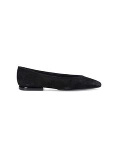 Loro Piana Primula ballet flats in black suede with pointed toe, slip-on fit, tone-on-tone leather sole. composition: 100% goat leather Suede Slip-on Ballet Flats For Fall, Slip-on Pointed Toe Flats For Galas, Elegant Business Ballet Flats Slip-on, Elegant Slip-on Ballet Flats For Business, Evening Slip-on Pointed Toe Flats With Almond Shape, Modern Almond Toe Ballet Flats For Work, Slip-on Pointed Toe Ballet Flats For Work, Leather Sole Ballet Flats For Work, Slip-on, Leather Sole Slip-on Ballet Flats For Work