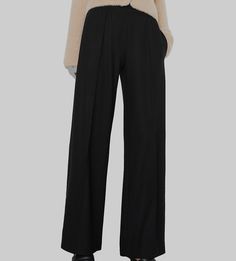 Wide Leg Wool Pants, Designer Items, Wool Pants, Sell Items, Black Stretch, Black Wool, Debit Card, Welt Pockets, Leg Pants