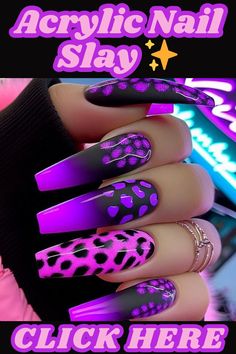 Elevate your nail game with these stunning acrylic nail designs for women! From edgy and daring to classic and chic, find your perfect match.,nailart,nails,naildesigns,nailinspo,manicure,beauty,fashion,style,gelnails ,acrylicnails,nailartdesigns,geometricnails,floralnails,frenchmanicure,ombrénails ,marblenails,summer nails,winternails,holidaynails,weddingnails,valentinesnails ,rednails,pinknails,bluenails,nudenails,blacknails,springnails Trending Acrylic Nail Designs, Neon Nail Art Designs, Black Acrylic Nail Designs, Rainbow Nails Design, Hot Nail Designs, Glitter Nails Acrylic, Acrylic Nail Shapes