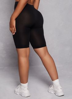 High Waisted, Bike Shorts, Seamless, Solid, Item Number 7068059161070 Black Workout Bottoms With Seamless Construction, Stretch Black Bottoms With Seamless Construction, Black Stretch Bottoms With Seamless Construction, Black Mid-thigh Length Biker Shorts For Yoga, Shaping Activewear For Workout, Shaping Activewear For Workout, Mid-thigh Length, Shaping Mid-thigh Length Activewear For Workout, Stretch Black Boxer Briefs With Built-in Shorts, Black Stretch Boxer Briefs With Built-in Shorts