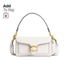 in stock White Coach Bag, Summer Bag Essentials, Coach Tabby, Luxury Bags Collection, Polished Pebble, Essential Bag, Purse Accessories, Mini Shoulder Bag, Coach Bag