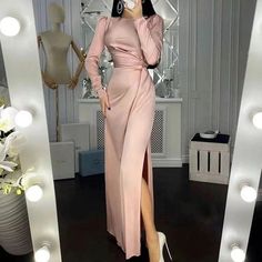 💌 1. New customer get 7% OFF [Code: 7OFF]💌 2.Buy 2 and get 10% OFF [Code: 10OFF]💌 3. Buy 3 and get 15% OFF [Code: 15OFF] High Neck Bridesmaid Dresses, Bridesmaid Dresses Satin, Solid Maxi Dress, Dress Elegant Long, Long Dresses Elegant, European Dress, Evening Gowns Elegant, Bodycon Dress Parties, Dress Satin