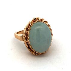 * Designer Cid 14k Yellow Gold Oval Cabochon Jade Statement Ring * Ring Size: 6 * Band Width: 1.7 Mm * Top Of Ring Measures: 13/16" X 5/8" * Height: 3/8" * Weight: 8.7 Tgw * 1 Oval Jade Measure Approximately 15.9 Mm X 12.4 Mm * Ring Can Be Resized For An Additional Fee. * Marked: 14k * Cid * Condition: As Pictured. * G4514 Oval Cabochon, Ring Ring, Schmuck Design, Womens Jewelry Rings, Statement Ring, Rings Statement, Cider, Statement Rings, Jade