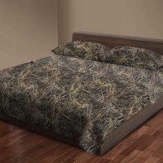 Bring the essence of the outdoors into your bedroom with the Realtree Queen Sheet Set. This set features a repeating camo design of green leaves and trees, creating a serene and natural atmosphere. Get Out Of Bed, Camo Designs, Bed In A Bag, Bedding Basics, King Sheet Sets, Getting Out Of Bed, Sheet Sets Queen, Bed Sheet Sets, Bed Sheet