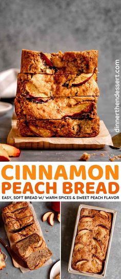 cinnamon beach bread is stacked on top of each other