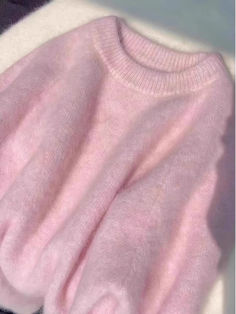 Mohair Knit, Sweater Autumn, Style Pink, Loose Sweater, Knitted Pullover Sweaters, Knitted Pullover