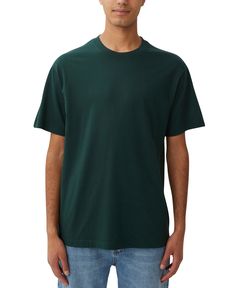 in stock Classic Green Short Sleeve Top, Green Classic Relaxed Fit T-shirt, Classic Green Relaxed Fit T-shirt, Cotton On, Loose Fitting, Pick Up, In Store, Buy Online, Free Shipping