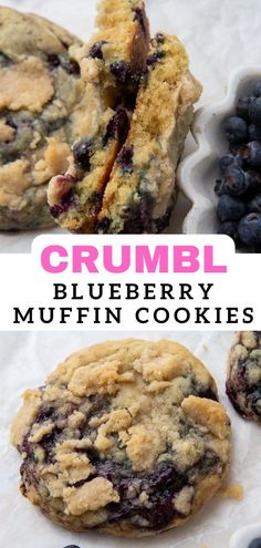 crumbl blueberry muffin cookies are the perfect treat to eat for breakfast