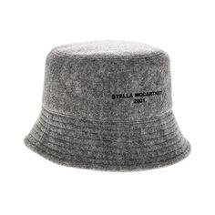 Logo Bucket Polyester Hat In Grey With Reversible Design, Eco Felt And Embroidered Logo On The Front Measures 6in From Top Of Head To Hem 100% Polyester Spot Clean Only Made In Italy Please Note: All Measurements Were Taken By Hand And Are Approximate; Slight Variations May Occur. Our Products Are 100% Genuine. In Some Cases We Purchase Merchandise From Trusted Independent Suppliers And Not Directly From The Brand Owner. In All Cases We Stand By The Authenticity Of Every Product Sold On Our Site Brand Owner, Stella Mccartney, In Italy, Felt, Women Accessories, Italy, Hats, ? Logo, Grey