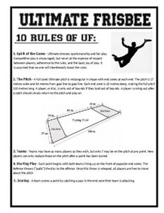 an instruction manual for the ultimate frisbee flying system, with instructions on how to fly