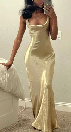 Mermaid Square Sheath Floor-length Long Prom Dresses Prom Dresses Gold, Classy Prom, Formal Prom Dresses Long, Gold Prom Dresses, Classy Prom Dresses, Floor Length Prom Dresses, Casual Chique, Mermaid Bridesmaid Dresses, Graduation Dresses