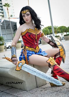 Wonder Woman cosplay made from Perler Beads Woman Cosplay, Wonder Woman Cosplay, Jewelry Wax, Original Jewelry Design, Beads Ideas, School Jewelry, Beading Techniques, Black Fire, Original Jewelry