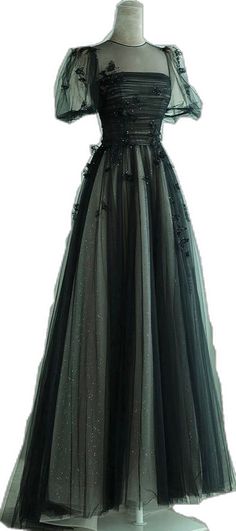 Tea Length Prom Dress, Top Prom Dresses, Tulle Long Prom Dress, Prom Dress Trends, Prom Dress Black, Formal Occasion Dress, Metallic Mini Dresses, Formal Evening Dress, Black Formal