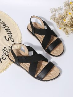 SPECIFICATIONSWith Platforms: YesUpper Material: PUStyle: LEISURESize: 36 37 38 39 40 41 42 43Side Vamp Type: CoveredSandal Type: BasicPlatform Height: 3-5cmPattern Type: SolidOutsole Material: RubberOrigin: CN(Origin)Occasion: CasualModel Number: HFD8342Item Type: SandalsInsole Material: PUHeel Type: WedgesHeel Height: Med (3cm-5cm)Gender: Women, Woman, Lady, Ladies, Female, AdultsFit: Fits true to size, take your normal sizeFashion Element: PlatformDepartment Name: AdultClosure Type: Slip-OnBr Casual Sandals With Textured Footbed And Cross Strap, Casual Slingback Sandals With Cross Strap For Vacation, Black Cross Strap Sandals For Vacation, Casual Cross Strap Slingback Sandals For Vacation, Black Cross Strap Slingback Sandals For Spring, Summer Beach Slingback Sandals With Cross Strap, Black Cross Strap Beach Sandals, Casual Cross Strap Slingback Sandals For Spring, Spring Beach Slingback Sandals With Cross Strap