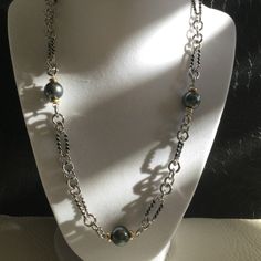 "925 Sterling Silver Faux Pearl Necklace 16\", 18\", 20\", 22\", 24\" Elegant in its simple beauty, this faux necklace . Maintaining the proper care of jewelry will ensure each piece can be worn for many years. To properly care for jewelry, keep each piece properly stored in the pouch provided with purchase. To clean Jewelry, gently clean with a damp cloth and water, and towel dry immediately. Keep free from prolonged exposure to water, perfumes and chemicals. Do not expose to harsh or abrasive Elegant Long Silver Chain Necklace, Elegant Silver Chain Necklace, Elegant Silver Long Chain Necklace, Fine Jewelry Necklace With Lobster Clasp For Formal Occasions, Elegant Long Silver Necklace, Elegant Silver Jewelry With Silver Chain, Elegant Sterling Silver Chain Necklace For Formal Events, Elegant Single Strand Chain Necklace For Formal Occasions, Luxury Silver Chain Jewelry For Weddings