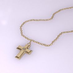 14k Solid Gold Cross Pendant 14k Solid Gold Minimalist & Tiny Design Religious Cross Charm Pendant Necklace for Women with Color Options. Wear it alone or stack with other necklaces to have timeless and completed everyday look.   Pendant Details  ❥ Gold KT: 14k Solid Gold   ❥ Gold Color Options: Yellow Gold, White Gold, Rose Gold  ❥ Pendant: 15.60x10.30 mm  ❥ Thickness: 1.32 mm  ❥ AAA Grade White Cubic Zirconia  ❥ It can be used with up to 3 mm chains. If you are to use it with a thicker chain, please let us know before you make the purchase.  ❥ Ready to Ship in 4-7 Business Days      MORE FROM US Pendant and Necklaces: https://etsy.me/3NgqiKb More about my shop: https://etsy.me/3mwMnsA ESSENTIAL INFORMATION 💎 BRENNMORE pieces are handcrafted by 15-30 years of experienced craftsmen and ma 14k Gold Cross Pendant Necklace For First Communion, 14k Gold Cross Pendant For First Communion, 14k Gold Cross Necklaces For Baptism, Gold Cross Pendant Jewelry For Baptism, 14k Gold Cross Necklace For Baptism, Yellow Gold Cross Pendant Necklace With Birthstone, Yellow Gold Birthstone Cross Pendant Necklace, Yellow Gold Pendant For First Communion, Yellow Gold Pendant Jewelry For First Communion