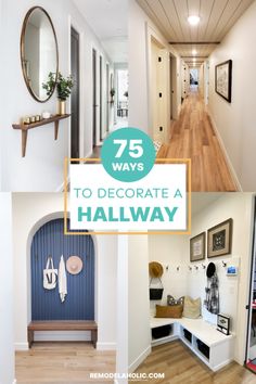 Ways to Decorate a Hallway Wide Hallway Ideas Upstairs, Add Door To Hallway, Long Wide Hallway Ideas, Mirror At End Of Hallway, Wide Hallway Ideas, Narrow Entry Hallway, Decorating Long Hallway, How To Decorate A Hallway, Decorating A Narrow Hallway