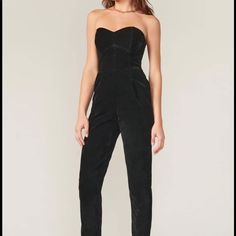 Express Ash Velvet Strapless Jumpsuit Size 00 Strapless Jumpsuit, New Color, Pant Jumpsuit, Ash, Pants For Women, Jumpsuit, Velvet, Outfit Inspo, Plus Fashion