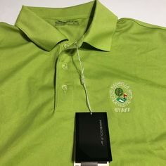 Nike Golf Fit Dry SS Green Polo Shirt Nashville Golf CC Staff NWT Sz Large ****Nashville TN - Nashville Golf and Athletic Club Country Club Logo (STAFF) Condition: New with Tags Size: Men's Large - hand measured pit to pit:  23.5" Color; Green Sleeves: Short Material: Polyester Moisture-wicking Golf T-shirt For Sports, Casual Moisture-wicking Polo Shirt For Team Events, Cotton Moisture-wicking Polo Shirt For Team Events, Team Spirit Golf Tops With Moisture-wicking, Moisture-wicking Green Top For Team Events, Green Moisture-wicking Top For Team Events, Sporty Green Shirt For Sports Events, Nike Team Name Tops For Team Events, Nike Tops With Team Name For Team Events