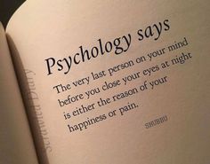 an open book with the words'psychology says '