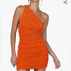 Super Comfortable Mini Dress Size Large Ruched Sides And Tons Of Stretch See Size Guide Brand New Without Tags, Worn Once Short Bodycon Dress, Skirt And Sneakers, Floral Bodycon, Ladies Gown, Mini Short, Slim Fit Dresses, Short Mini Dress, Business Dresses, Orange Dress