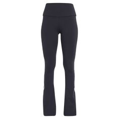 Splits59 "Raquel" supportive and opaque pants feature contrasting double-striped sides Designed in moisture-wicking, quick-drying, four-way stretch Supplex fabric High-rise waistband  Cropped at the ankle Fitted through hip; flared from knee Pull-on style  Nylon/spandex Imported Athleisure Pants With Comfort Stretch, Sporty Compressive Full-length Bottoms, Athleisure Bottoms With Comfort Stretch, Athleisure Pants With 4-way Stretch And Elastic Side Panels, Sporty Full Length Micro-elastic Bottoms, Sporty Full-length Micro-elastic Bottoms, Stretch Workout Pants With Elastic Side Panels, Stretch Workout Pants, Full Length Athleisure Activewear With Elastic Side Panels