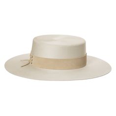 This luxurious bolero felt hat is adorned with a suede leather corset band and comes in a Bijou Van Ness hat box. 100% wool felt Brim measures 3.825 inches Elegant Brimmed Hat, Elegant Hat With Curved Brim And Rigid Fit, Elegant Rigid Hat With Curved Brim, Elegant Flat Brim Rigid Hat, Elegant Fitted Hat With Flat Crown, Elegant Rigid Flat Brim Hat, Fitted Panama Hat With Flat Crown For Formal Occasions, Chic Fitted Boater Hat With Flat Crown, Kentucky Derby Felt Hat With Flat Crown