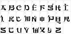 some type of font that is in different languages