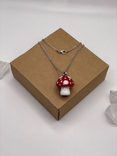 These adorable mushroom necklaces are perfect for a needed pop of color but also still simple 🍄 Great for anyone with loves the cottagecore aesthetic! Handmade with love 🫶🏻 Mushroom Necklaces, Cottagecore Aesthetic, Pop Of Color, Handmade With Love, Charm Necklace, Necklace Etsy, With Love, Color Pop, Stuffed Mushrooms