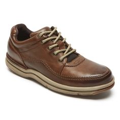 World Tour Men's Classic Shoe (Brown Leather) Rockport Shoes, Mens Walking Shoes, Best Walking Shoes, Brown Leather Shoes, Brown Sneakers, Classic Shoes, Classic Sneakers, What It Takes, Management Tips