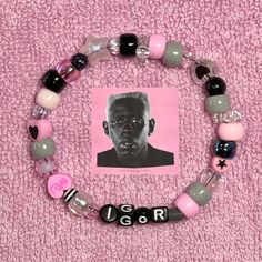 Tyler, the Creator Music Artist Album Inspired Kandi Beaded Pony Perler Bead Personalized Bracelet Golf Wang IGOR, Flower Boy, Goblin, WOLF - Etsy Pulseras Kandi, Tyler The Creator Wallpaper, Diy Kandi Bracelets, Diy Kandi, Flower Boy, Kandi Bracelets, Shoes Outfit Fashion, Golf Wang, Bead Charms Diy