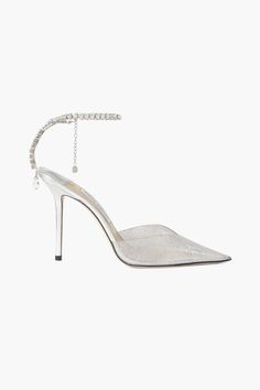 Jimmy Choo Saeda 100, Jimmy Choo Saeda, Jimmy Choo Shoes Heels, Silver Pumps, Boot Bag, Jimmy Choo Shoes, Fine Jewellery Earrings, Leather Wraps, High Heel Pumps