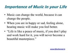 an image with the words, music can change the world because it can change the people