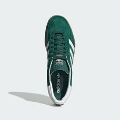 adidas GAZELLE INDOOR - Green | Men's Lifestyle | adidas US Adidas Gazelle Shoes, Gazelle Shoes, Adidas Gazelle Indoor, Vans Toddler, Vans Kids, Street Style Shoes, Duffel Bag Backpack, Indoor Sports, Green Sneakers