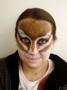 Ok, I'm a little scared but it's super cool! Chipmunk makeup! Chipmunk Costume, Sewer Rat, Perfect Score, Theatre Makeup, Creepy Halloween Makeup, Face Paint Makeup