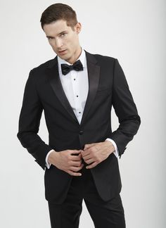 Tailor's Stretch Classic Black Tuxedo Bundle - Tomasso Black Classic Black Tuxedo, Black Tie Tuxedo, Black Bowtie, Formal Tuxedo, Traditional Suit, Tuxedo Shirt, Tuxedo Shirts, Black Tuxedo, Tuxedos