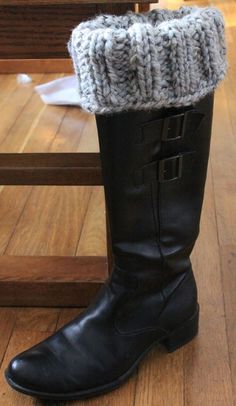 Simple Boot Toppers - free pattern Boot Cuff, Boots Patterns