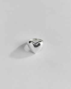 Silver Hesrt Rings, Heart Ring Sterling Silver, Simple Silver Jewelry, Silver Heart Ring, 3 Characters, Heart Shaped Rings, Big Heart, Silver Pieces, Ring Size Guide