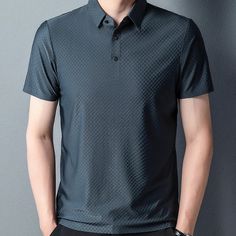 Men's Solid Colour Fashion Polo Shirt Colour Fashion, Mens Polo T Shirts, Timeless Wardrobe Staples, Polo T Shirts, Solid Colour, Polo Collar, Colorful Fashion, Men's Polo, Black Shirt