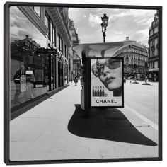 Chanel by Amadeus Long arrives ready to hang, with hanging accessories included and no additional framing required. Every canvas print is hand-crafted in the USA, made on-demand at iCanvas, and expertly stretched around 100% North American Pine wood stretcher bars. Long Canvas Art, Chanel Canvas Art, Chanel Wall Art, Chanel Print, Chanel Canvas, Paris Canvas, Black And White Picture Wall, London Architecture, Photography Advertising