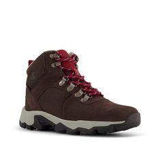 ZeroXposur-Portland Hiking Boot - Women's Take every step in supreme confidence donning the Portland hiking boot by ZeroXposur. This lace-up boot is made waterproof to provide you a stay-dry experience. Lightweight EVA midsole and grippy rubber sole keep you going amidst the odds. Click here for Boot Measuring Guide. Sporty Lace-up Boots For Outdoor Fall Activities, Sporty Waterproof Lace-up Boots, Lace-up Combat Boots With Reinforced Toe For Walking, Brown Weatherproof Lace-up Boots, Lace-up Boots For Outdoor Fall Activities, Durable Lace-up Combat Boots For Outdoor, Outdoor Lace-up Boots With Round Toe, Rugged High Ankle Work Boots For Outdoor Activities, Rugged High Ankle Work Boots For Outdoor